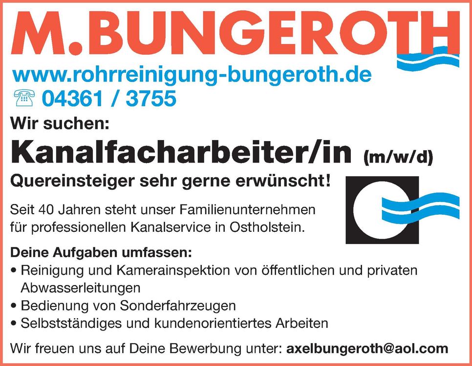 Stellenanzeige