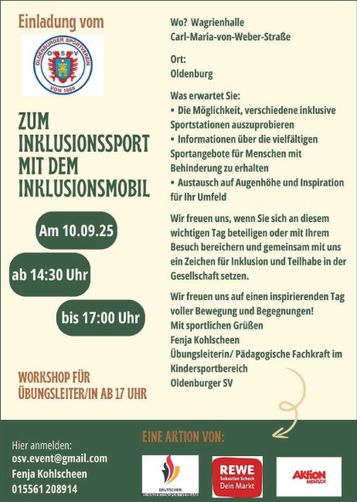 Inklusionssport mit dem Inklusionsmobil 