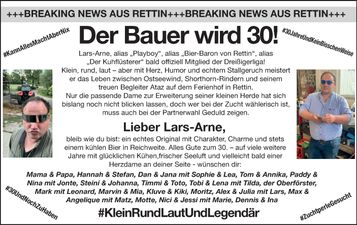 30. Geburtstag Lars-Arne