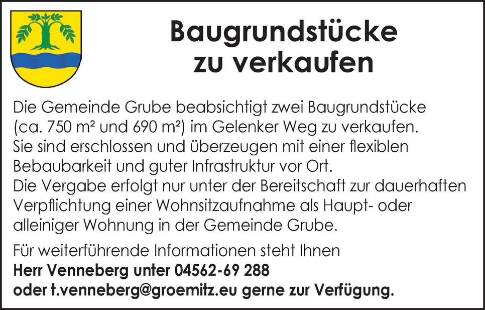 Baugrundstücke zu verkaufen