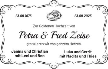 Goldene Hochzeit Zeise