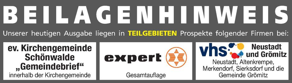 Beilagenhinweis