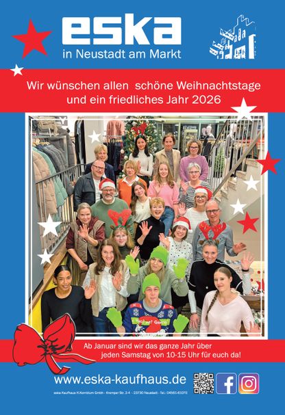 Rückseite  Weihnachtsgrüße