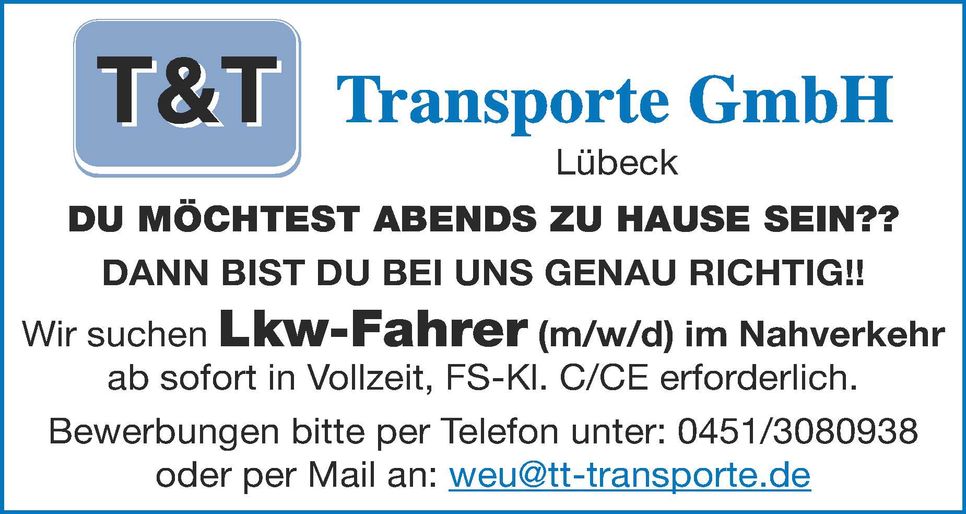 Stellenanzeige