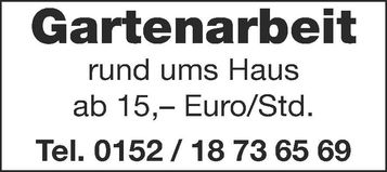 Hermann Schubert Gartenarbeit