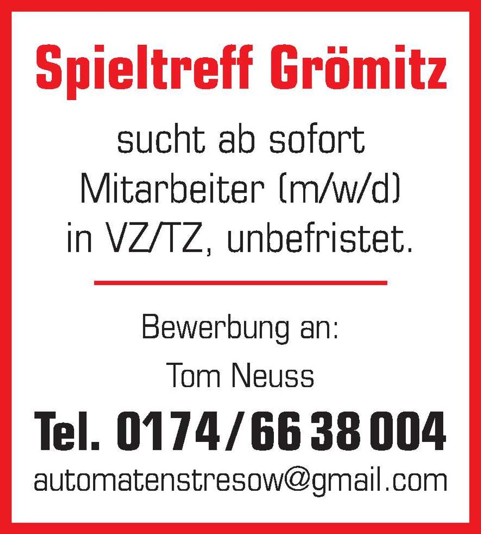 Stellenanzeige
