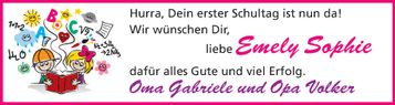 Einschulung Emely Sophie