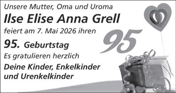 Ilse Elise Anna Grell 95 Jahre