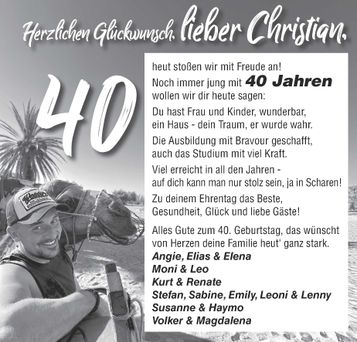 40. Geburtstag / Christian Hanning