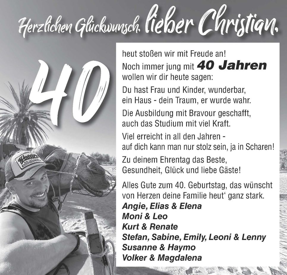 40. Geburtstag / Christian Hanning