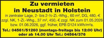 Zu vermieten in Neustadt 