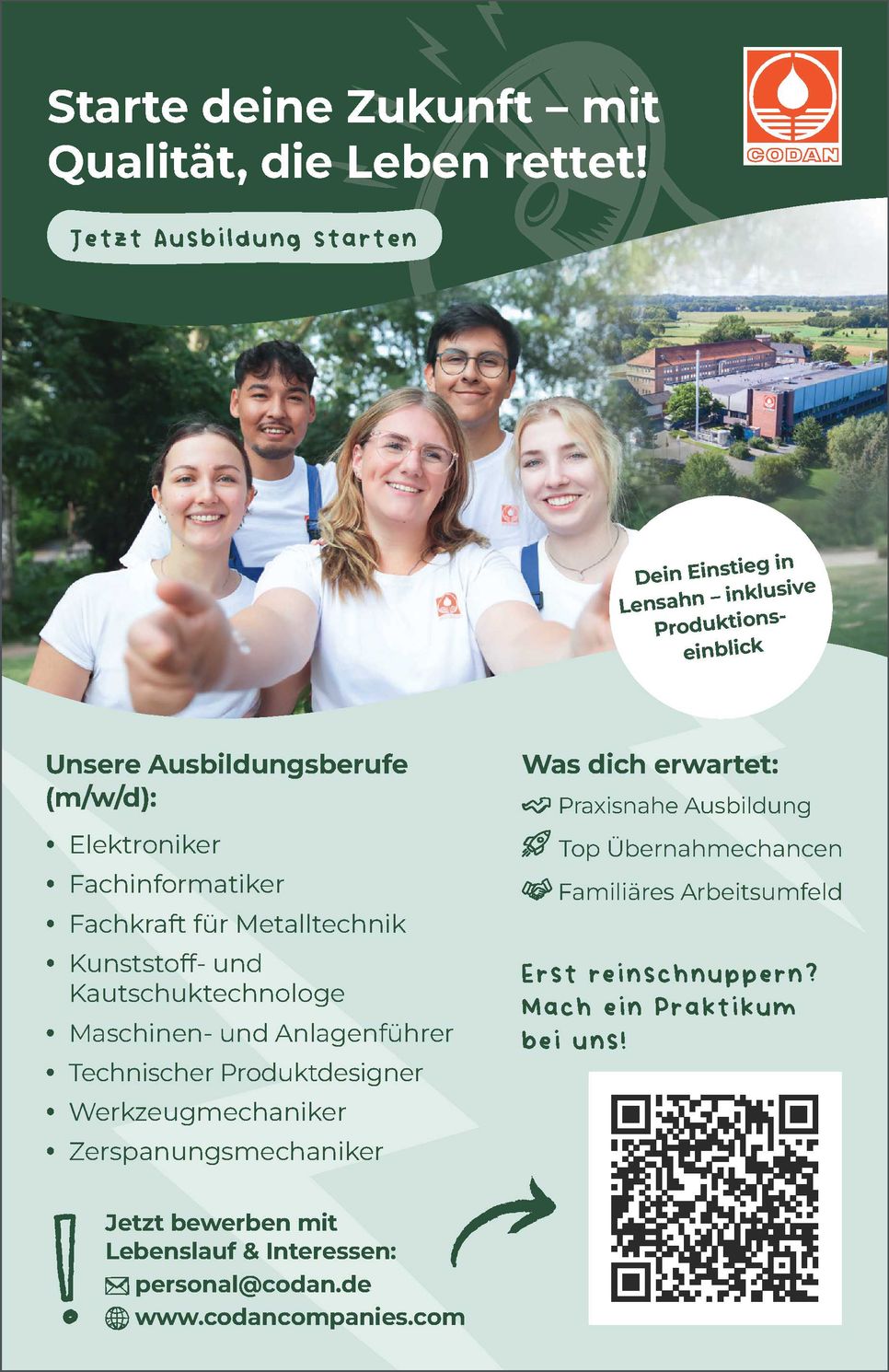 Ausbildung / Stellenanzeige