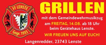 Grillen Feuerwehr Lenste