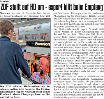 ZDF stellt auf HD um - Expert hilft