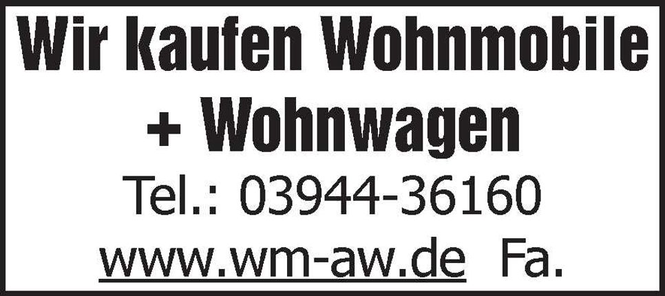 Kaufe Wohnwagen + Wohnmobile