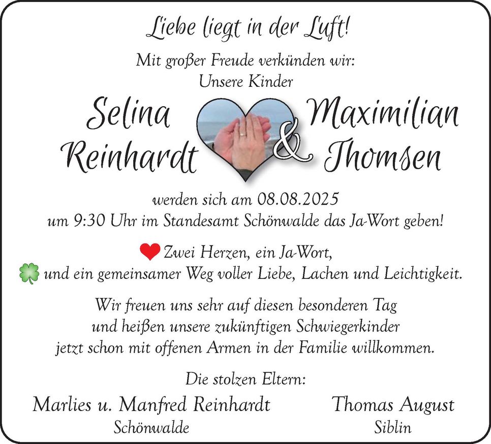 Hochzeit Reinhardt