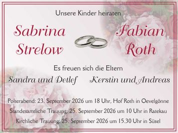 Hochzeit Sabrina und Fabian
