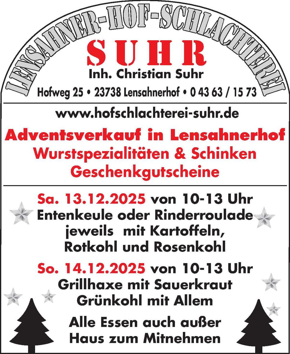 Adventsverkauf