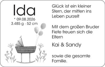 Ida Geburt