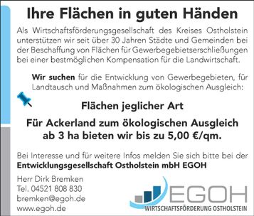 Ihre Flächen ind guten Händen