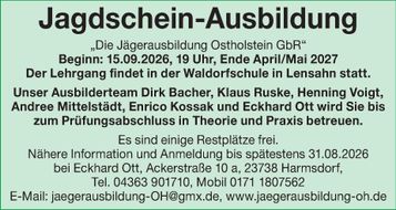 Jagdscheinausbildung