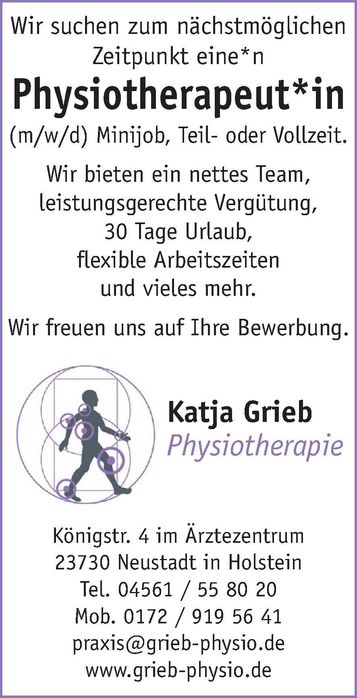 Stellenanzeige Samstag