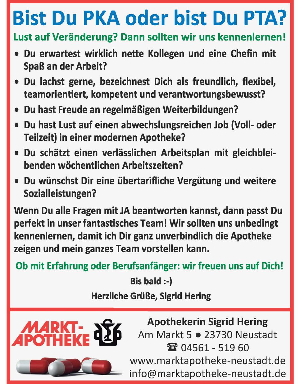 PKA oder PTA