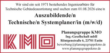 Stellenanzeige Azubi