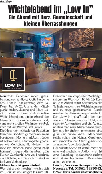 Wichtel Anzeige 2025