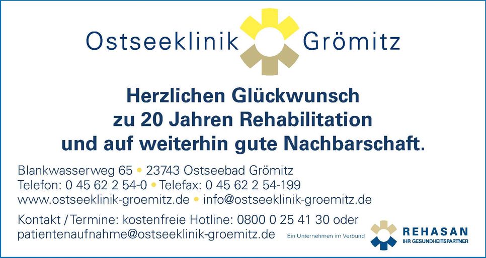 20 Jahre Reha Klinik Ostseedeich