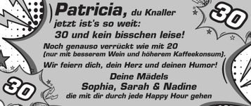 Patricia 30. Geburtstag