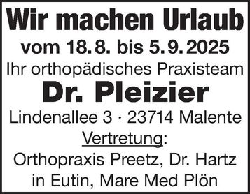 Wir machen Urlaub