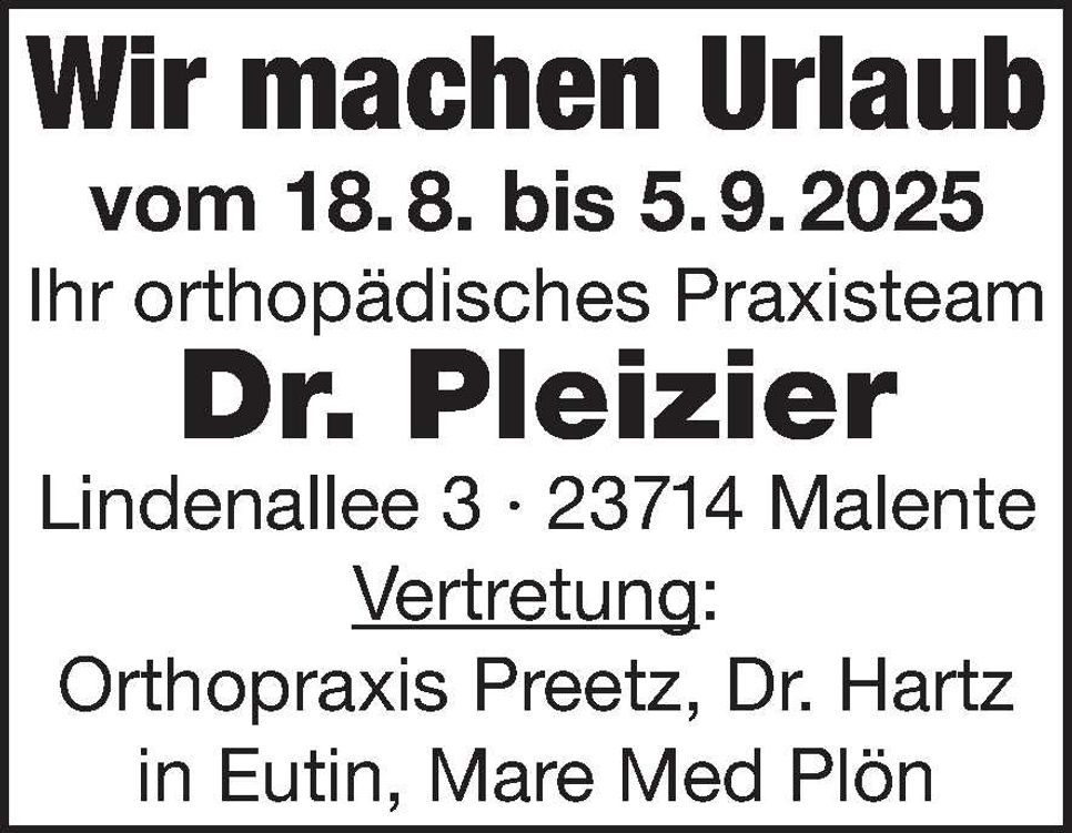 Wir machen Urlaub