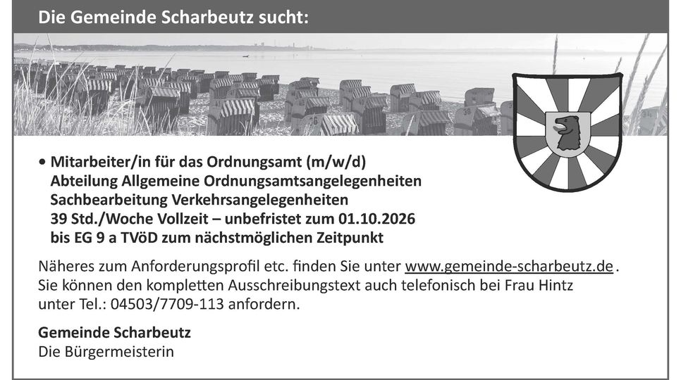 Mitarbeiter Ordnungsamt (m/w/d)
