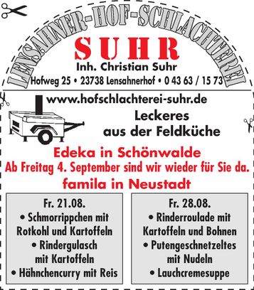 Feldküche - Neustadt / Schönwalde