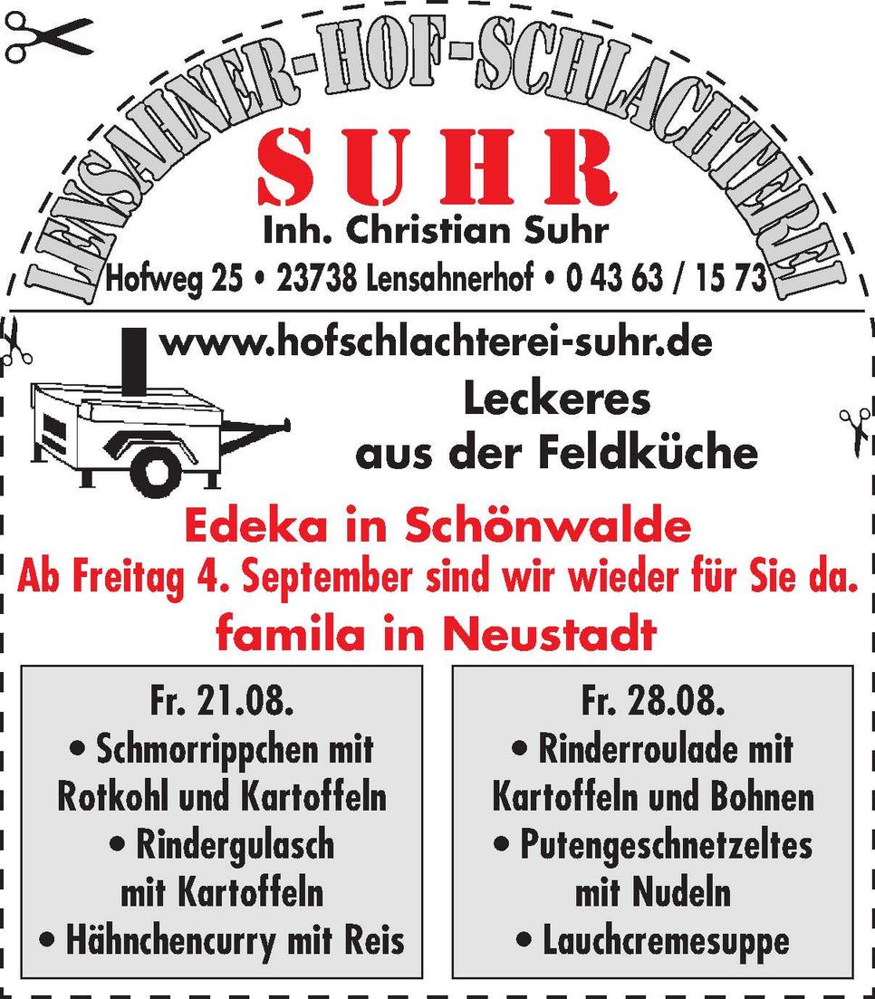 Feldküche - Neustadt / Schönwalde