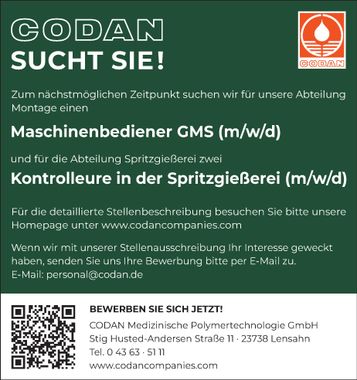 Maschinenbediener + Kontrolleur Stelle