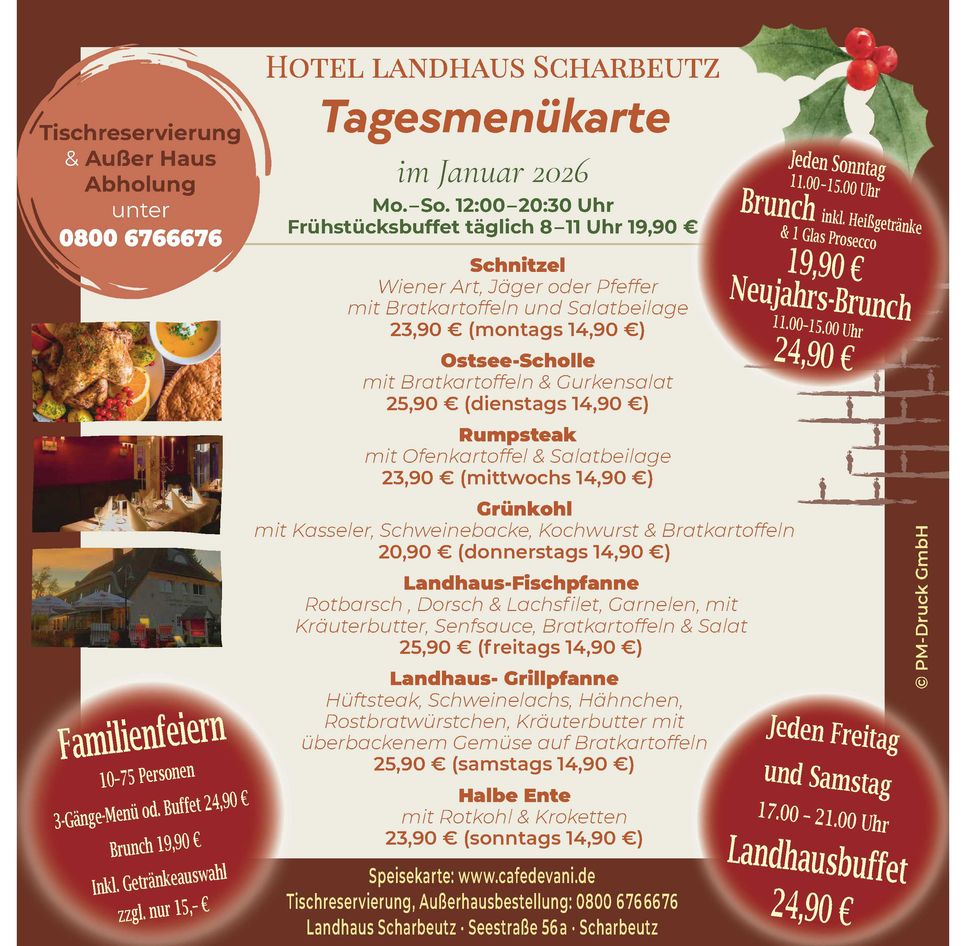 Mittagstisch für Januar