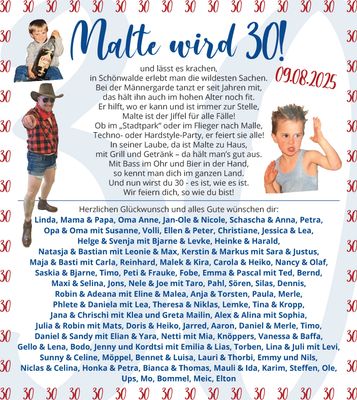 Malte 30 Jahre