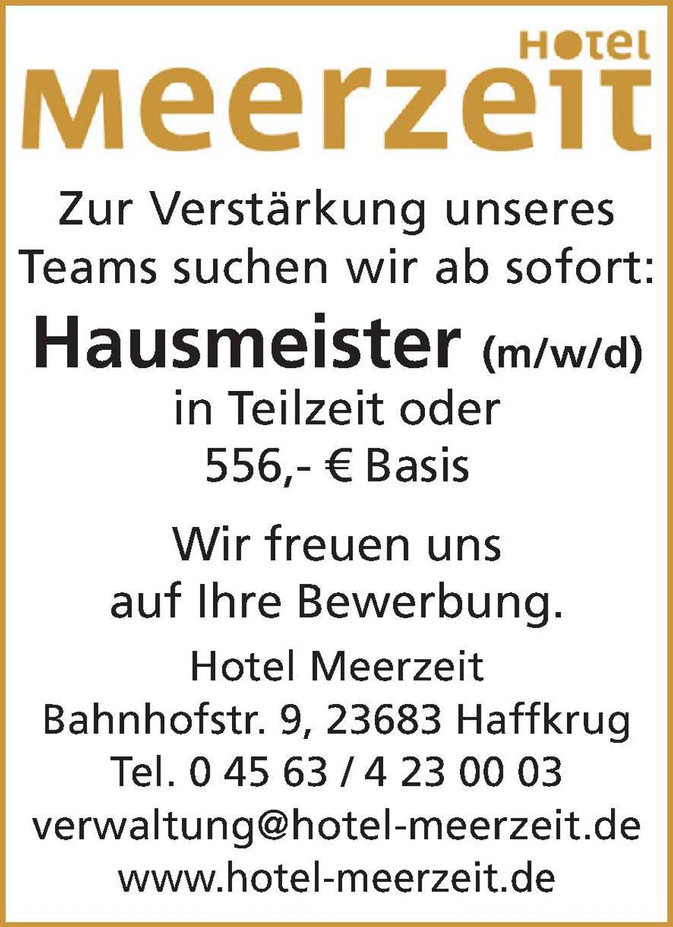 Stellenanzeige Hausmeister