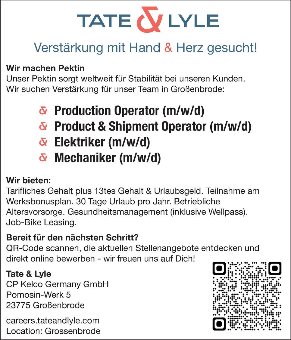 Stellenanzeige