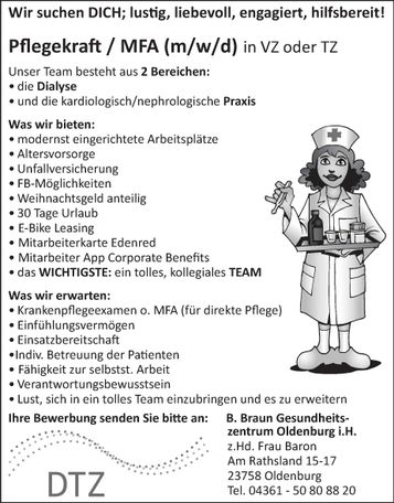 Pflegefachkraft (m/w/d)