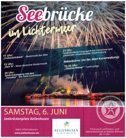 Seebrücke im Lichtermeer
