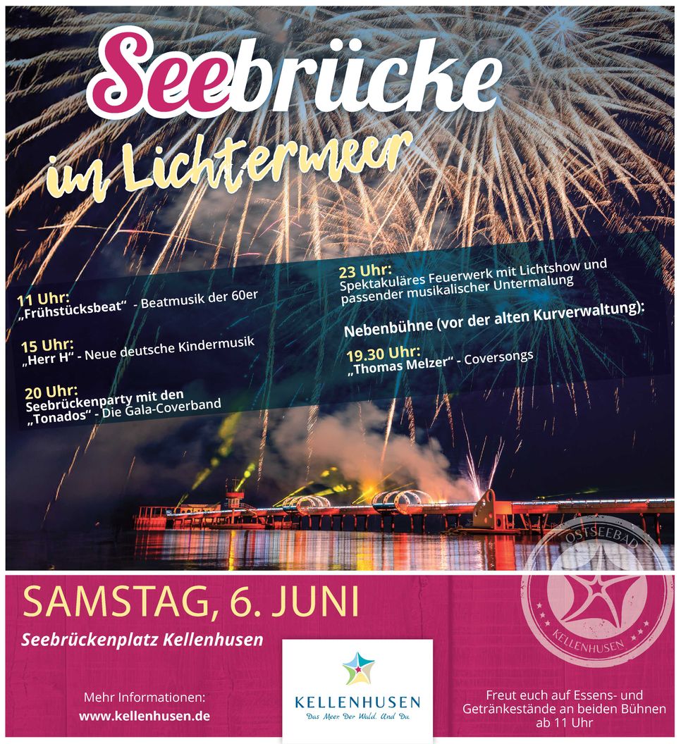 Seebrücke im Lichtermeer