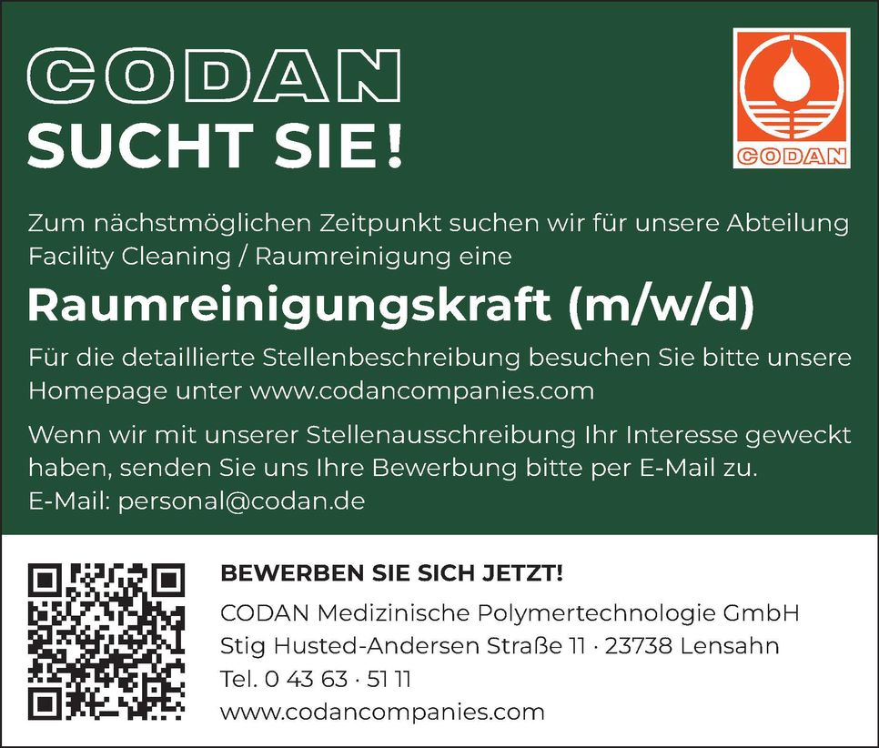 Raumreinigungskraft Samstag 