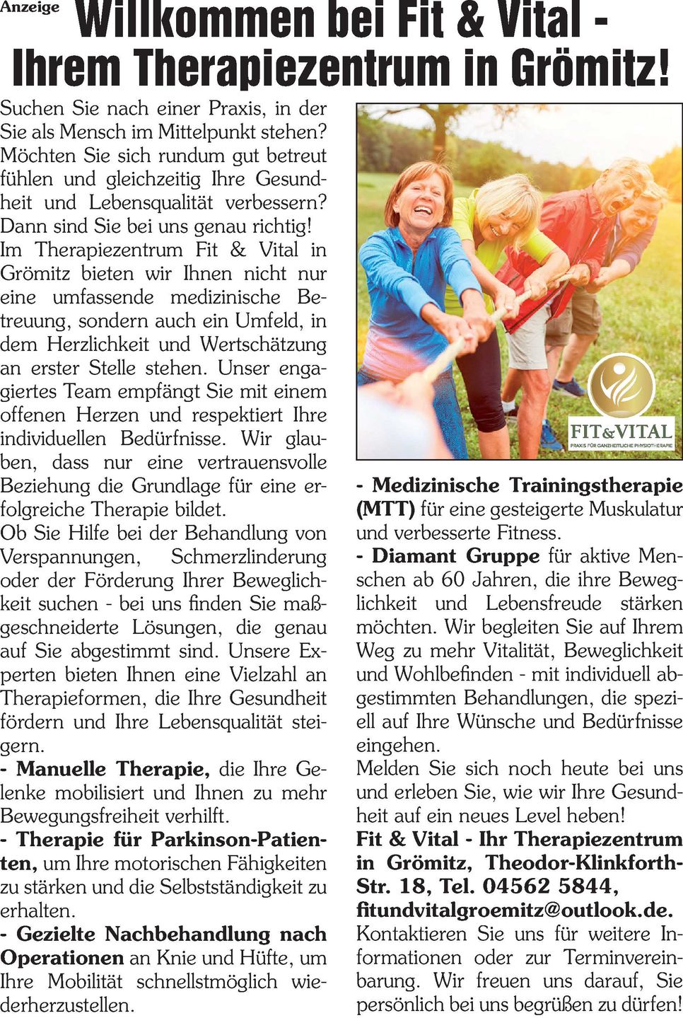 Senioren Sonderseiten Januar 2026