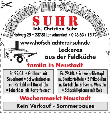 Feldküche/Wochenmarkt - Angebote