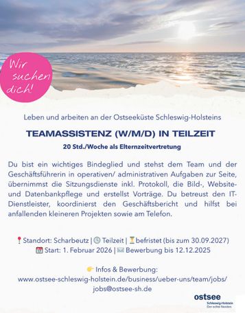 Teamassistenz in Teilzeit