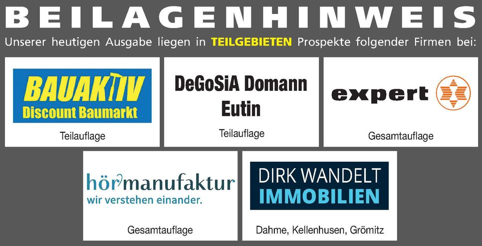 Beilagenhinweis