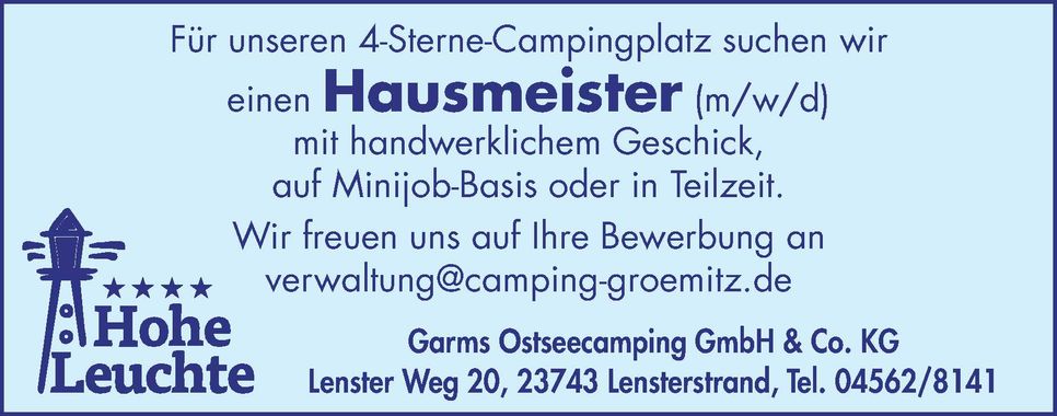Hausmeister gesucht